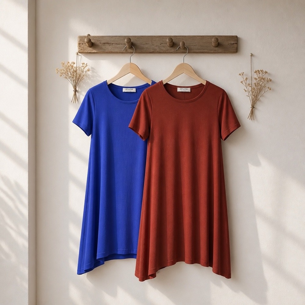 BOGO Zenana size Small. One is royal blue and one is rust. NEW STOCK 2026